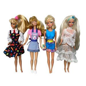 Mattel Dolls Set with Colorful Outfits